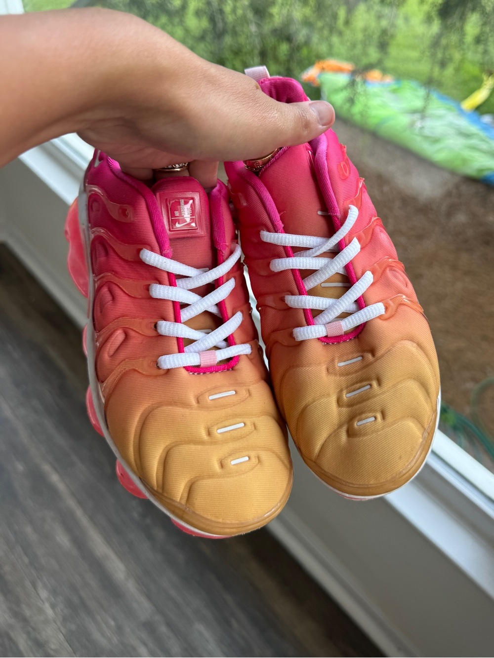 Nike air vapormax plus “summer sunset” pink 3y - Picture 3 of 6